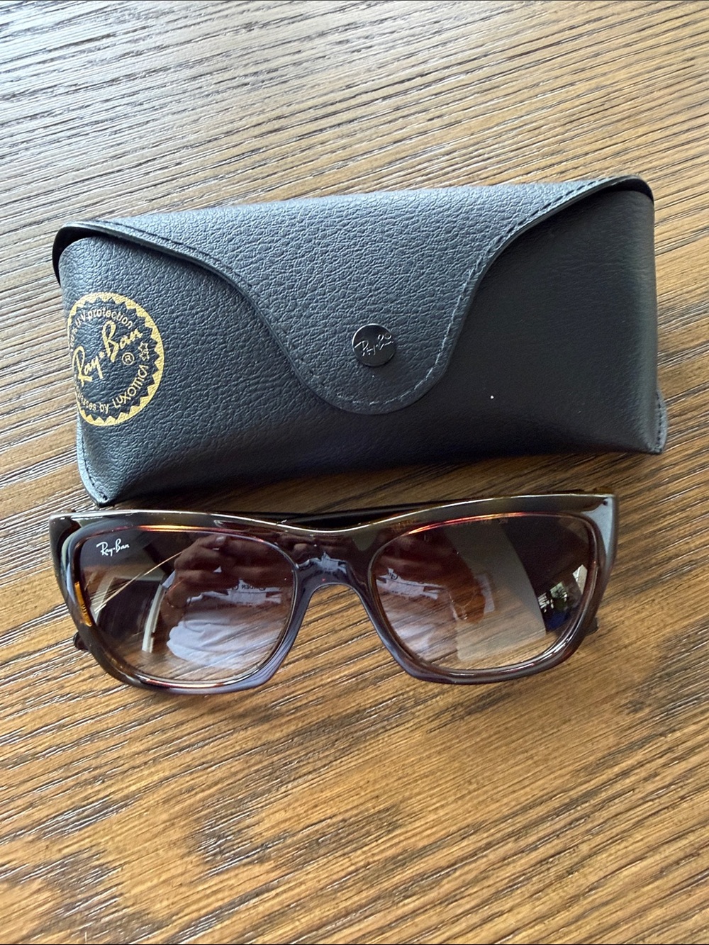 Ray-Ban Brown Tortoise Gradient Lens Sunglasses